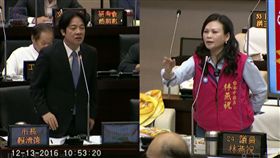 賴清德、林燕祝（圖／翻攝自臺南市議會YouTube）