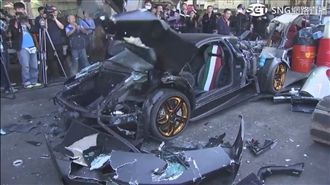 千萬藍寶堅尼成廢鐵　拆車業者爽翻