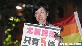 尤美女,同志,同性戀,公聽會,婚姻平權,民法,恐同　圖／記者林敬旻攝