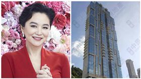 林青霞,豪宅（合成圖／翻攝自林青霞微博、中原地產）