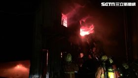 火災,林口,新北,鐵皮,倉儲,火警,消防-翻攝畫面