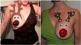 乳房,聖誕節,打扮,派對,裝扮,馴鹿,魯道夫／IG、Twitter