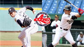 左青柳晃洋、右吉田正尚（圖／中職提供