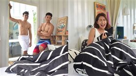 一次見王家梁、寇家瑞「肌」情　楊晴大嗨尖叫！ 圖／中天提供