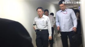 台北市長柯文哲密會民進黨團討論預算　盧冠妃攝