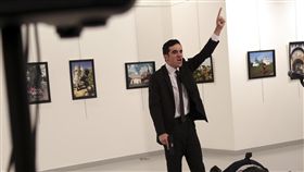 槍殺俄羅斯大使的土耳其警員Mevlüt Mert Altintas（圖／美聯社／達志影像）