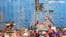 大溪高中鷹架倒塌