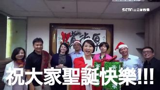 迎接聖誕節　陳亭妃玩起「假人挑戰」