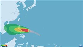 今年第26號颱風「納坦」轉強颱、冬颱（圖／中央氣象局）