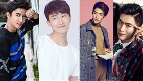 中國大陸4小鮮肉、趙康瑋、牛駿峰、白敬亭、米熱（圖／翻攝自趙康瑋、牛駿峰、白敬亭、米熱微博）
