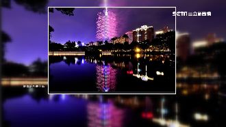 101煙火卡位　這裡能拍到水中倒影