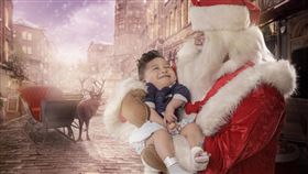 耶誕節,耶誕老人,攝影師,醫院,病童（圖／翻攝自Story Art臉書）