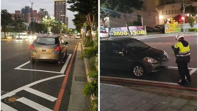 停車位？車主誤停「待轉區」被開單