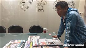 柯文哲接受周玉蔻電台專訪　盧冠妃攝