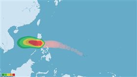 強颱颱風「納坦」（圖／中央氣象局）