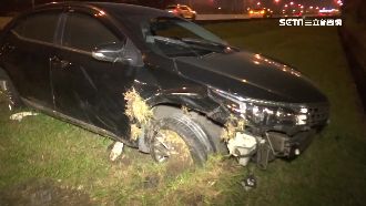 國道2車高速追撞　兩駕駛毫髮無傷