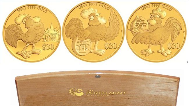 雞年紀念金銀幣開賣　一共4款快收藏