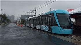 淡海輕軌列車亮相（圖／新北市政府提供）