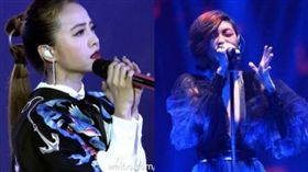 小S、蔡依林（合成圖／翻攝自微博）
