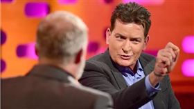 查理辛（Charlie Sheen）登上BBC脫口秀《葛漢諾頓秀》 （圖／達志影像）