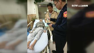 孫奔警局求救！警開道送高齡爺爺就醫