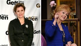 左嘉莉費雪,右黛比雷諾,Carrie Fisher,Debbie Reynolds
（合成圖／達志影像）