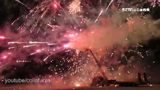 最強煙火！仙女棒風火輪煙火照亮天空