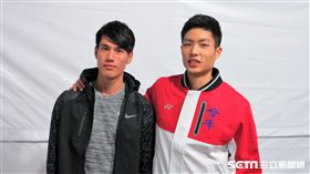 田徑選手楊俊瀚和羽球選手周天成（圖／記者王怡翔攝）