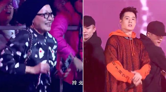 周湯豪熱力嗨唱　媽媽比莉跳得好開心