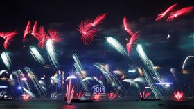 香港,2017,跨年煙火（圖／路透社／達志影像）