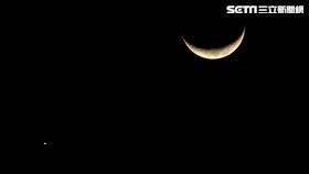 金星合月,天空,月亮,金星,天文（記者黃郁棋攝影）