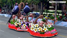 華航獲2017美國玫瑰花車首獎,帝雉,。（圖／華航提供）