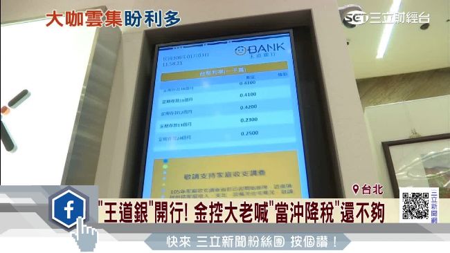 「王道商銀」開行！金控大老喊話