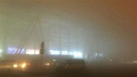 山東濟南機場大霧／微博