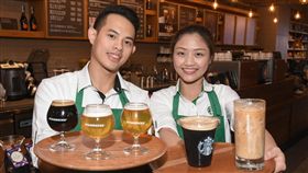 統一星巴克龍門門市新產品氮氣冷萃咖啡及精釀咖啡啤酒發表會 圖／記者林敬旻攝