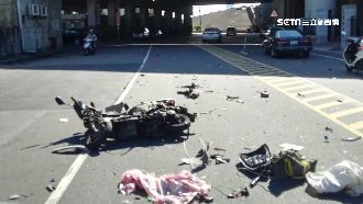 陽光刺眼不知逆向　汽機車對撞釀一死