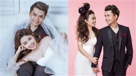 嘎嫂整理婚禮照片　意外發現「有人在偷曬恩愛」。資料來源：LinLi Wedding林莉工作坊