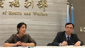 衛福部醫界達共識　不聯合漲掛號費休診
一例一休恐衝擊醫療院所，衛福部5日和多個醫療團體
達成共識，醫事司長石崇良（右）表示，會中提出8大
聯合聲明，強調不會鼓勵、發動聯合調漲掛號費或集體
休診，但也盼勞檢單位給予3到6個月適應緩衝期。
中央社記者張茗喧攝　106年1月5日