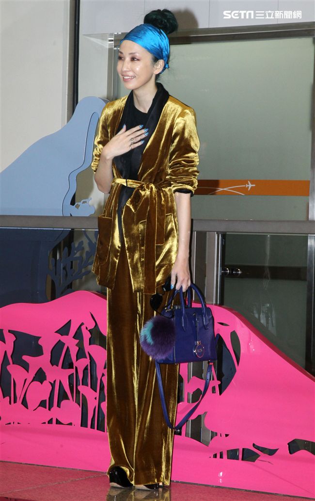 日本藝人中島美嘉來台參加台視紅白藝能大賞。（記者邱榮吉/攝影)