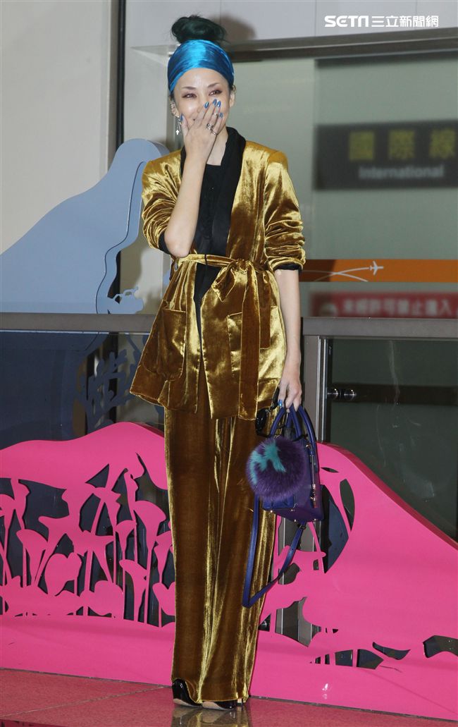 日本藝人中島美嘉來台參加台視紅白藝能大賞。（記者邱榮吉/攝影)