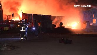 五股物流工廠大火　百坪廠房付之一炬