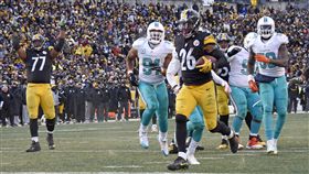 ▲匹茲堡鋼人Bell完成達陣。（圖／美聯社／達志影像）
