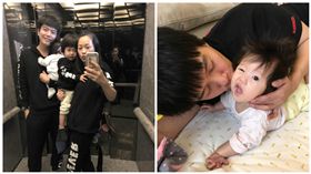 李易搶吻「前世情人」　女兒面露猙獰還反折手嚇壞粉絲
圖/翻攝自六月臉書