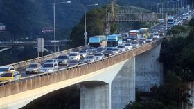 國道五號,塞車,連假,收假,高速公路,國5,元旦,石碇隧
道（中央社記者鄭傑文攝106年1月2日）