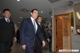 前總統馬英九第二次出庭 圖／記者林敬旻攝