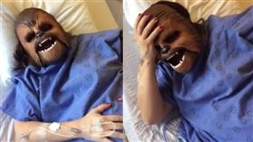 孕婦,丘巴卡,面具/Katie Stricker Curtis FB