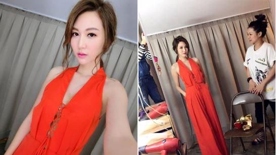 曾莞婷PO深V照　渾圓美胸若隱若現