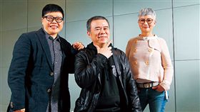 葉如芬（左起）、陳玉勳和李烈繼創下3 億票房《總舖師》後，再度合作拍片。（圖／楊文財攝影／商業周刊）（名家）