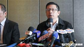 復興航空董事長林明昇10日臨時召開記者會 圖／記者林敬旻攝