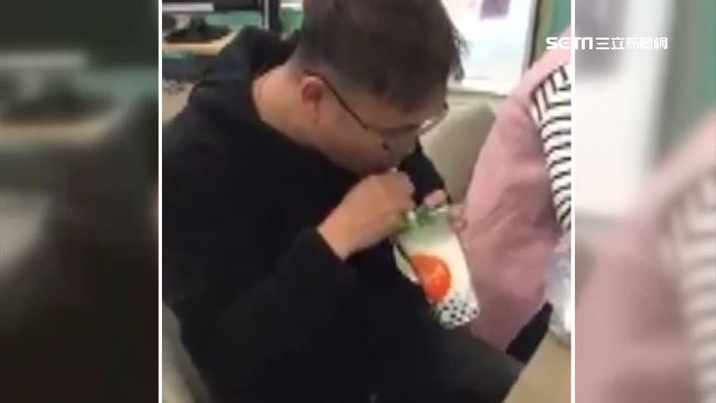 暴風吸入！男17秒喝完大杯珍珠奶茶